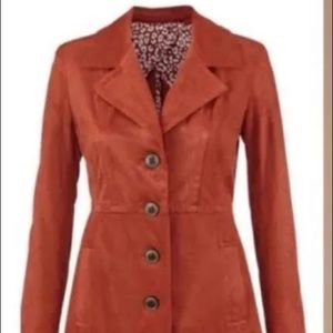 CABI size L rust long Blazer/Jacket-NWOT